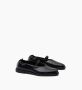 Parallele Klassieke Leren Ballerina Schoenen Black Dames - Thumbnail 3