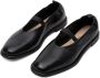 Parallele Klassieke Leren Ballerina Schoenen Black Dames - Thumbnail 5