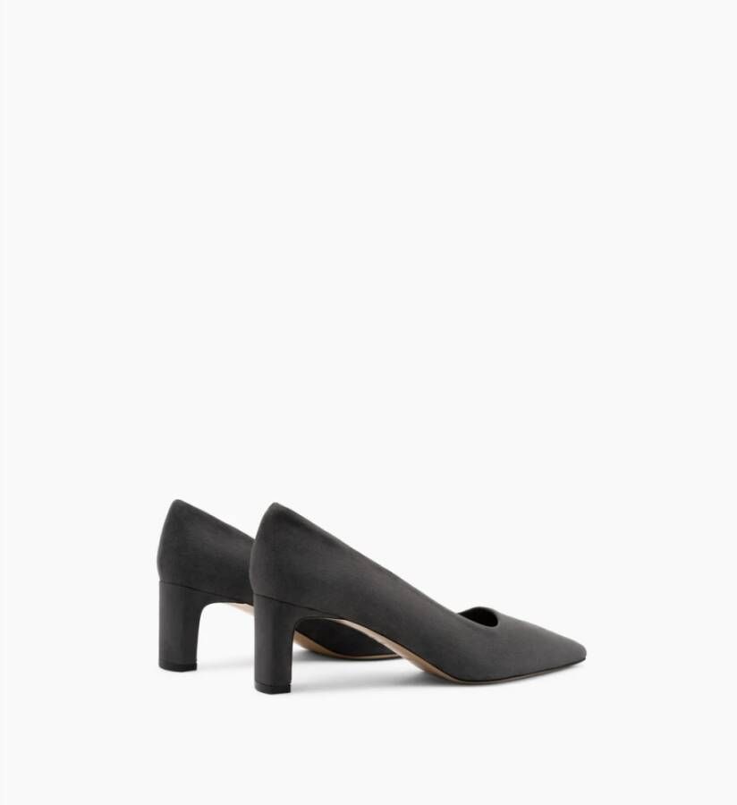 Parallele Minimalist Anthracite Velvet Pump Gray Dames