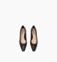 Parallele Moderne Espresso Leren Ballerina Schoen Brown Dames - Thumbnail 4