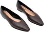 Parallele Moderne Espresso Leren Ballerina Schoen Brown Dames - Thumbnail 2