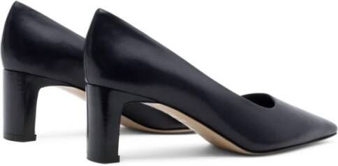 Parallele Navy Leren Pump Alvin Blue Dames