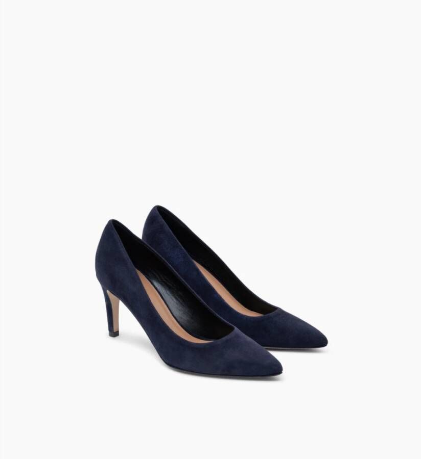 Parallele Navy Suède Pumps Blue Dames