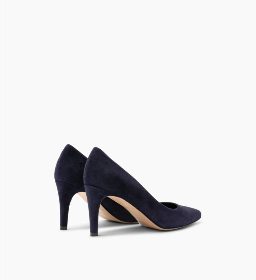 Parallele Navy Suède Pumps Blue Dames