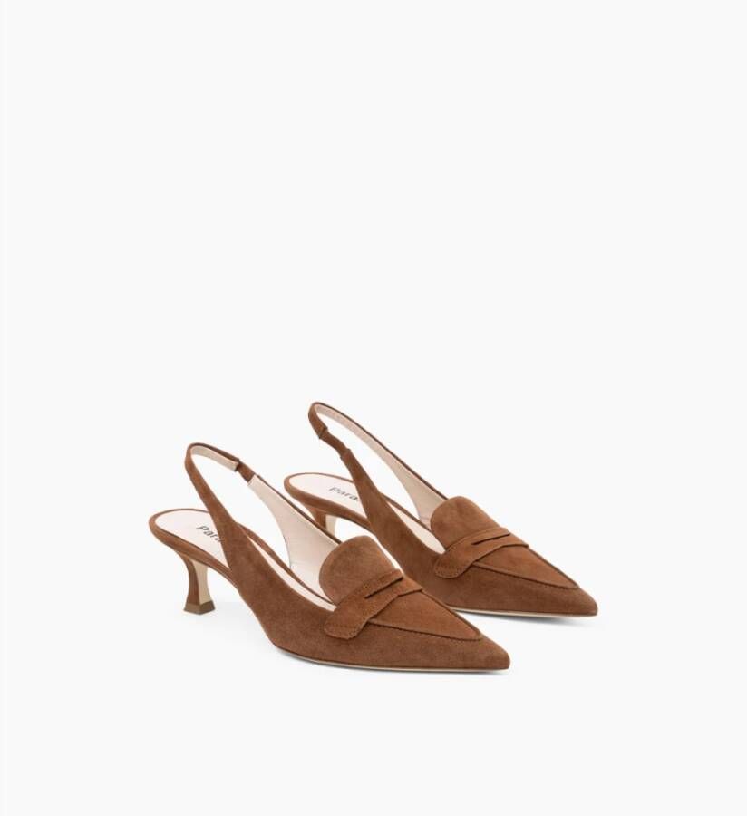 Parallele Ortega Slingback in Brandy Suède Brown Dames