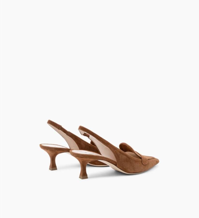 Parallele Ortega Slingback in Brandy Suède Brown Dames