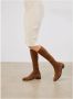 Parallele Stretch suède laars in cognac Brown Dames - Thumbnail 2