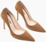 Parallele Stiletto suède pump cognac hak Brown Dames - Thumbnail 3