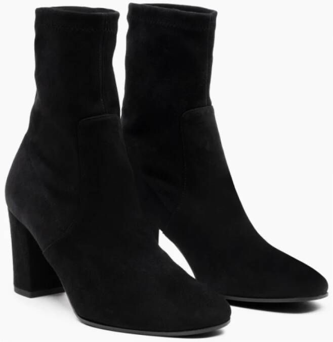 Parallele Stretch Suède Bootie Zwart Black Dames