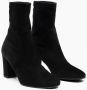 Parallele Stretch Suède Bootie Zwart Black Dames - Thumbnail 3