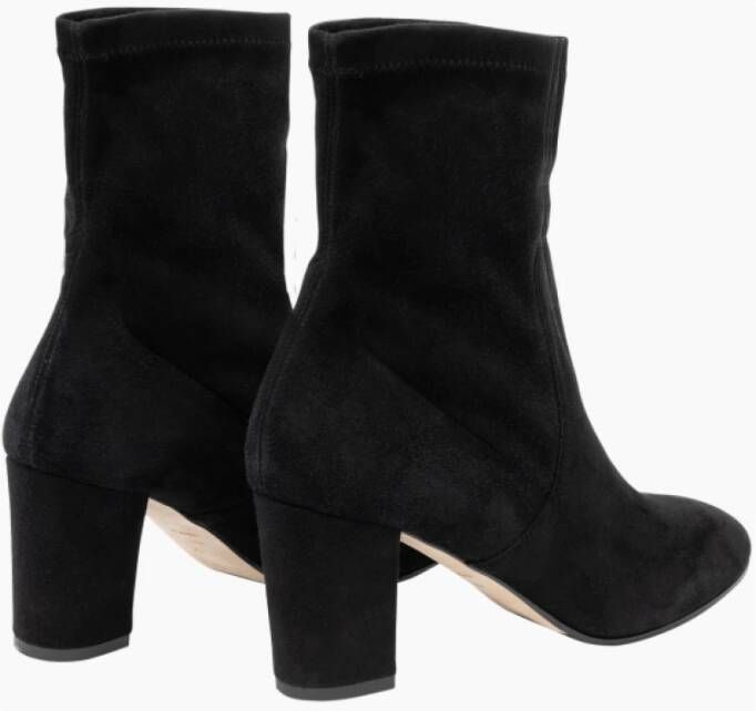 Parallele Stretch Suède Bootie Zwart Black Dames