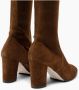 Parallele Stretch Suède Laars Cognac Brown Dames - Thumbnail 6