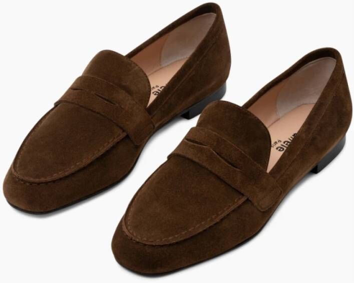 Parallele Velours Cognac Mocassin Brown Dames