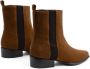 Parallele Westernlaars in Cognac Suède Brown Dames - Thumbnail 3