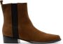 Parallele Westernlaars in Cognac Suède Brown Dames - Thumbnail 4