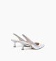 Parallele Zilveren Leren Slingback Narcisso Gray Dames - Thumbnail 5