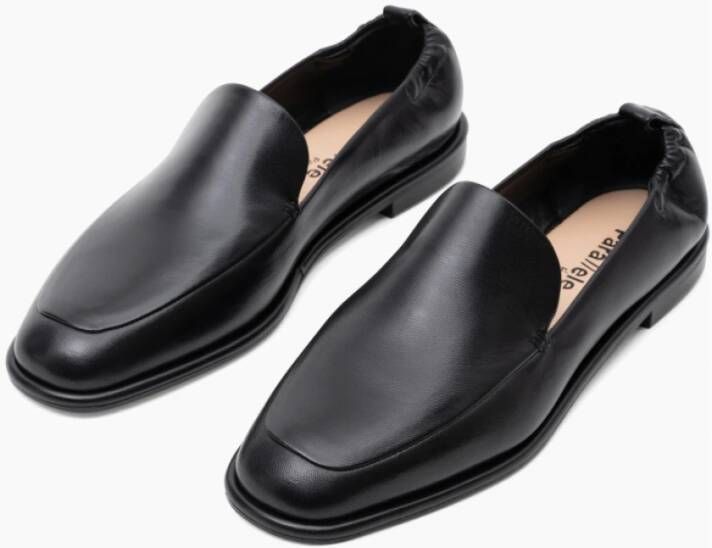 Parallele Zwarte Gladleren Mocassin Ignacio Black Dames