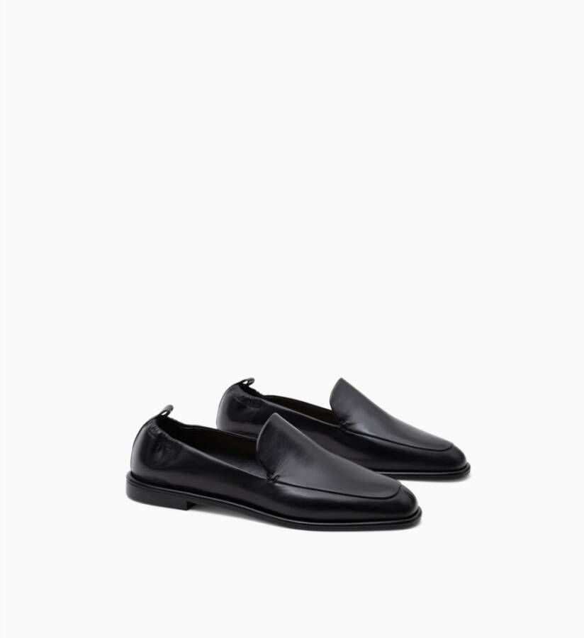 Parallele Zwarte Gladleren Mocassin Ignacio Black Dames