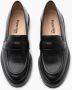 Parallele Zwarte Kalfleren Mocassin Black Dames - Thumbnail 3