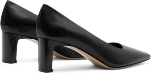 Parallele Zwarte leren pump Alvin Black Dames