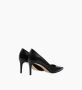 Parallele Zwarte leren puntige stilettohakken Black Dames - Thumbnail 5