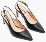 Parallele Zwarte leren slingback hakken Black Dames - Thumbnail 2