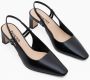 Parallele Zwarte leren slingback hakken Black Dames - Thumbnail 3