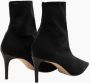 Parallele Zwarte Mesh Puntige Neus Bootie Black Dames - Thumbnail 4