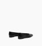 Parallele Zwarte Nappa Ballet Flats Black Dames - Thumbnail 3