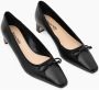 Parallele Zwarte Nappa Leren Ballet Flats Black Dames - Thumbnail 2