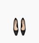 Parallele Zwarte Nappa Leren Ballet Flats Black Dames - Thumbnail 4