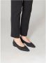 Parallele Zwarte Stretch Mesh Ballet Flats Black Dames - Thumbnail 2