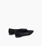 Parallele Zwarte Stretch Mesh Ballet Flats Black Dames - Thumbnail 4