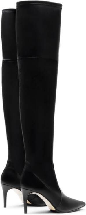 Parallele Zwarte Stretch Nappa Hoge Laarzen Lucia Black Dames