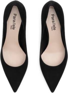 Parallele Zwarte Suède Pump Rozo Black Dames