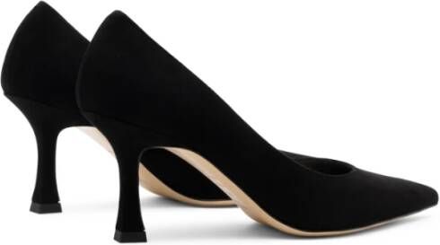 Parallele Zwarte Suède Pump Rozo Black Dames