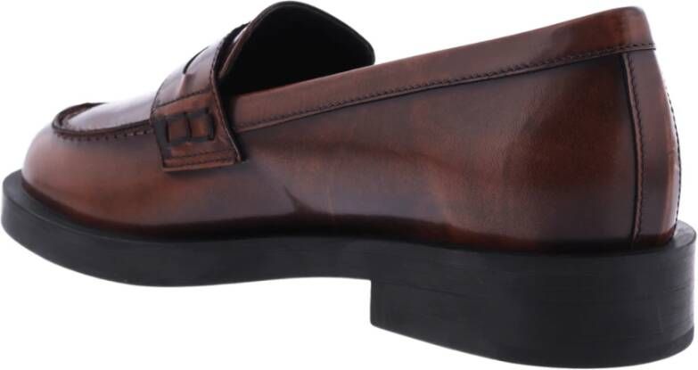 Paris Punk Bruine Penny Loafer Damesschoenen Brown Dames