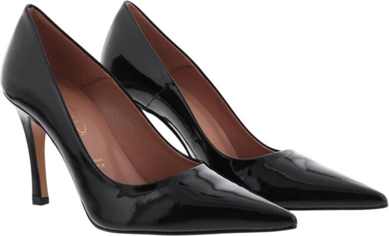 Paris Punk Dames Lakleren Pump Zwart Black Dames