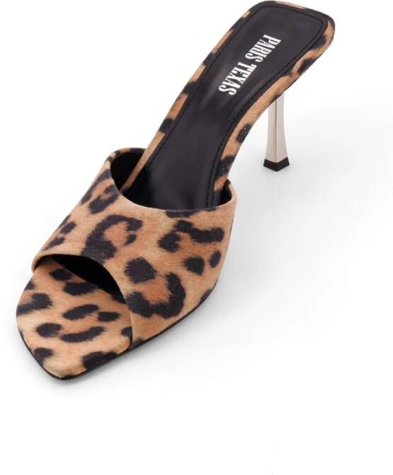 Paris Texas Animalier Suede Stiletto Sandalen Multicolor Dames