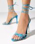 Paris Texas Blauwe Kristal Stiletto Sandalen Blue Dames - Thumbnail 2