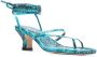 Paris Texas Blauwe Lace-Up Sandaal Blue Dames - Thumbnail 6