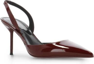 Paris Texas Bordeaux Patent Leren Slingback Schoenen Red Dames