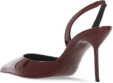 Paris Texas Bordeaux Patent Leren Slingback Schoenen Red Dames