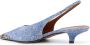 Paris Texas Denim slingback met metalen neus Blue Dames - Thumbnail 3