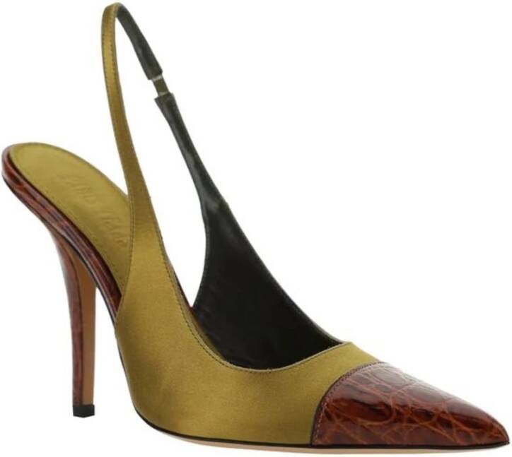 Paris Texas Elongated Toe Leren Stiletto Pumps Multicolor Dames