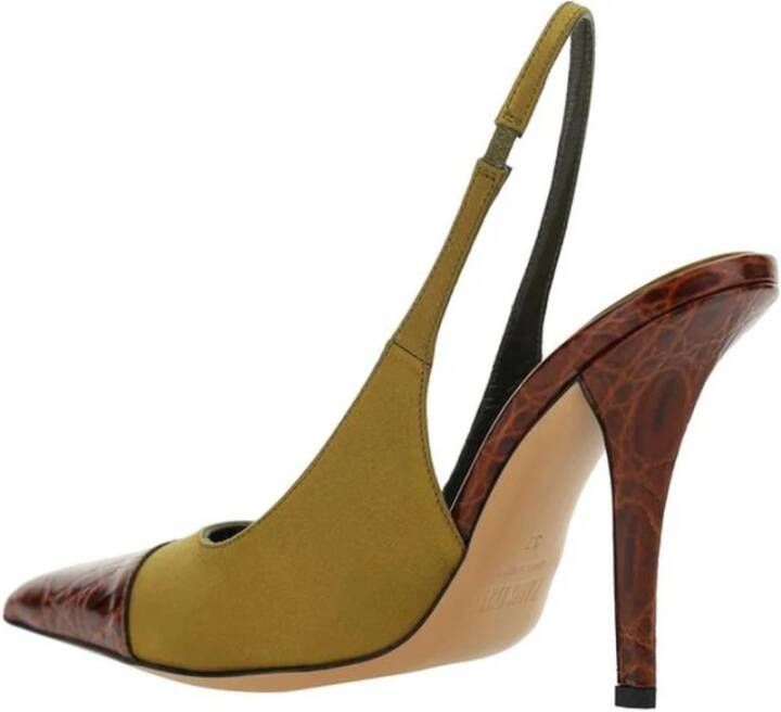 Paris Texas Elongated Toe Leren Stiletto Pumps Multicolor Dames