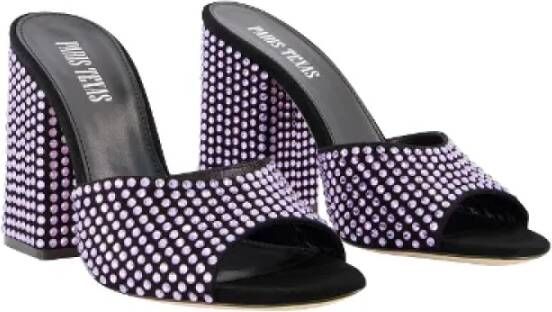 Paris Texas Fabric sandals Purple Dames