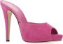 Paris Texas Fuchsia Suède Monica Mules Roze Dames - Thumbnail 2