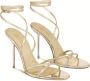 Paris Texas Gouden spiegelvetersandalen met pinhak Yellow Dames - Thumbnail 2