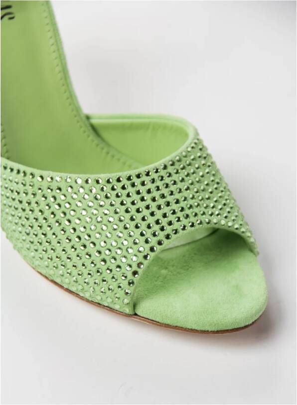 Paris Texas Heeled Mules Groen Dames